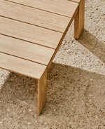 AMBRA Stol za kavu od masivnog drva akacije sa svijetlom završnom obradom, 83 cm