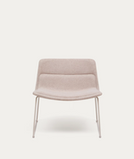 ZAHARA bež fotelja i čelik u bež završnici, 100% FSC