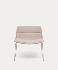 ZAHARA beige armchair and steel in a beige finish, 100% FSC