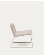 ZAHARA bež fotelja i čelik u bež završnici, 100% FSC