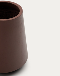 CALUN  maroon cement planter Ø 50cm