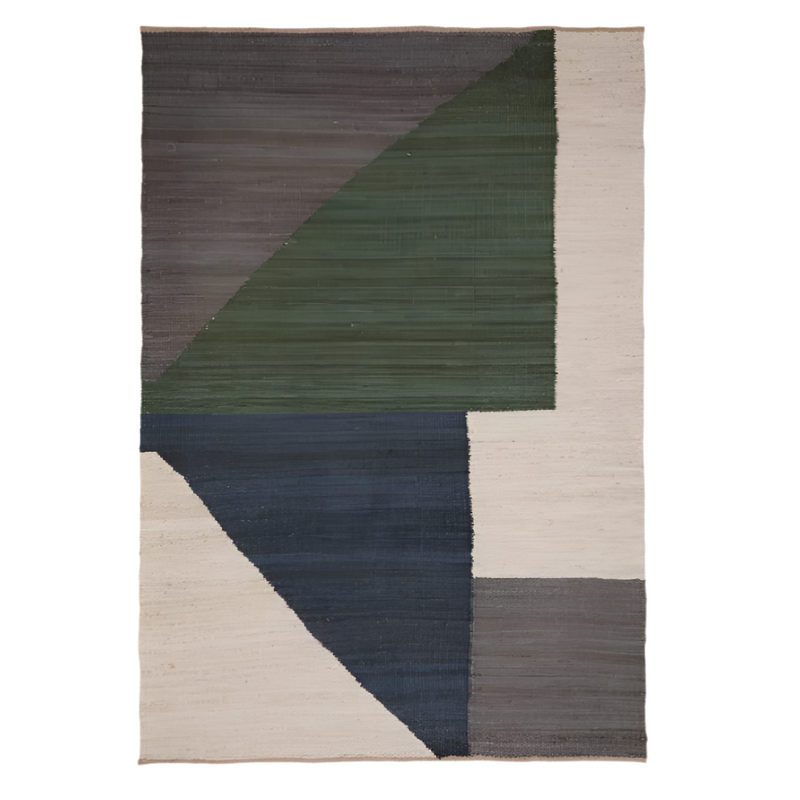 TERON multicoloured jute rug 200 x 300cm