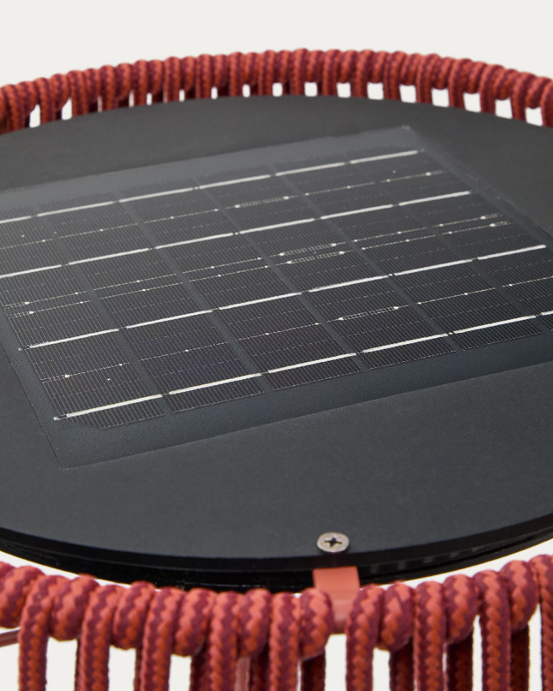 ALDET Vanjska solarna podna svjetiljka od užeta od terakote Ø46 cm