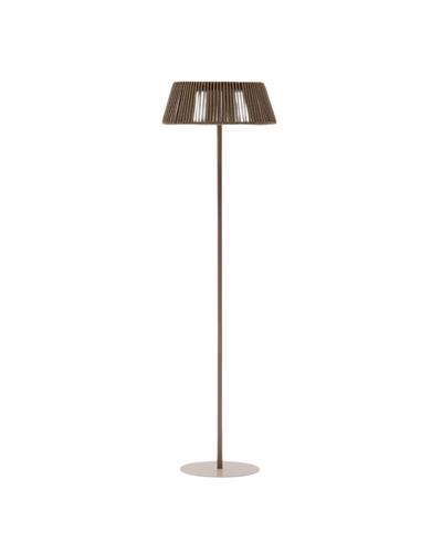 ALDET Vanjska solarna podna svjetiljka u sivom konopu Ø46cm