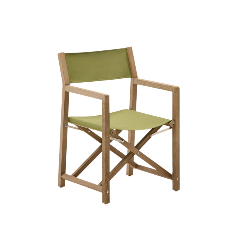 VILARA green outdoor folding chair made of FSC 100% solid acacia wood