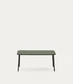 ZIVIA Outdoor coffee table in green galvanised steel, 90 x 50cm