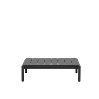 SORELLS coffee table in gray aluminum 89 x 91 cm