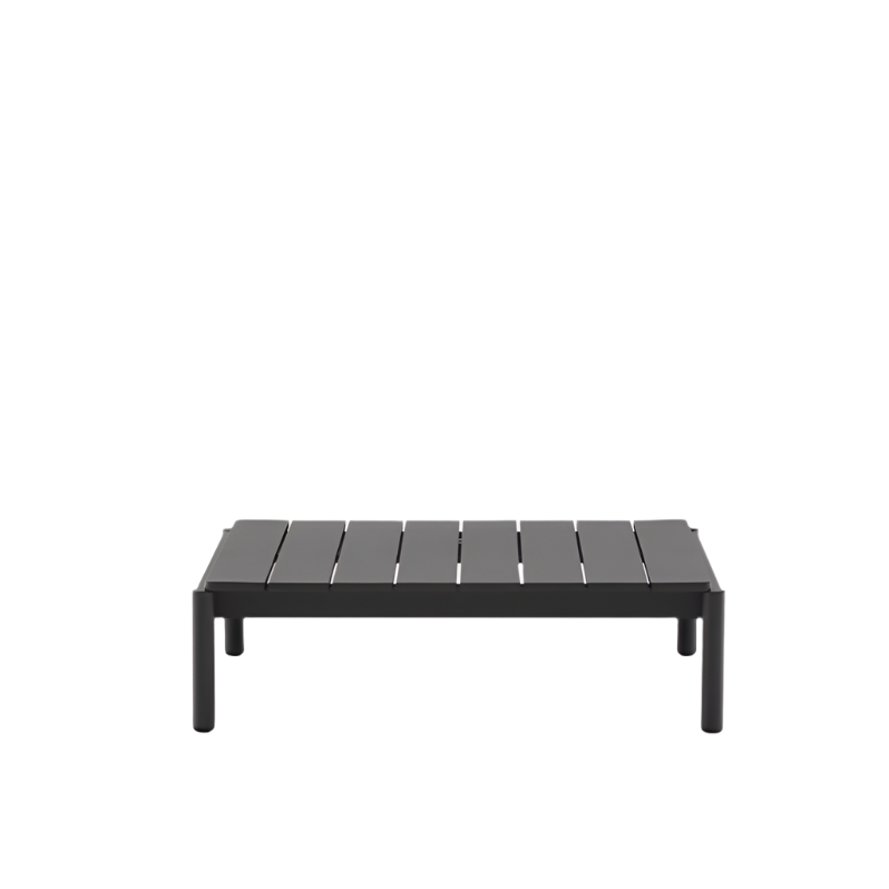 SORELLS coffee table in gray aluminum 89 x 91 cm