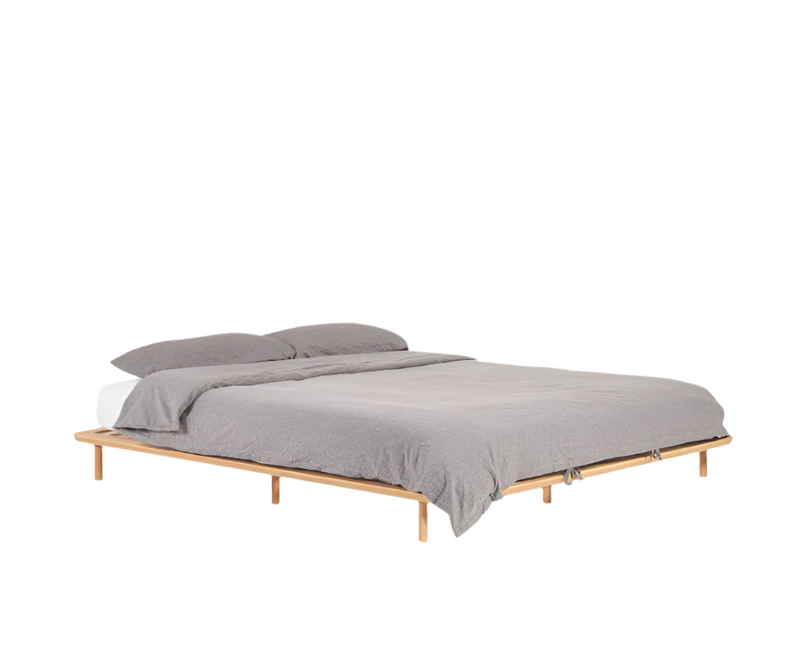 ANIELLE Bed made from solid ash wood for a 180 x 200 cm mattress