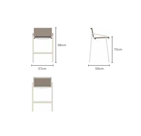 PULVIS Vanjska barska stolica