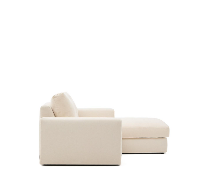 ALEA Ekru šenil trosjed modularni trosjed s presvlakom, 220 cm