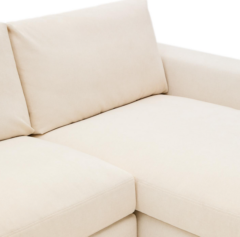 ALEA Ekru šenil trosjed modularni trosjed s presvlakom, 220 cm