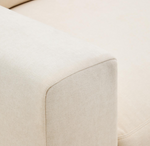 ALEA Ekru šenil trosjed modularni trosjed s presvlakom, 220 cm