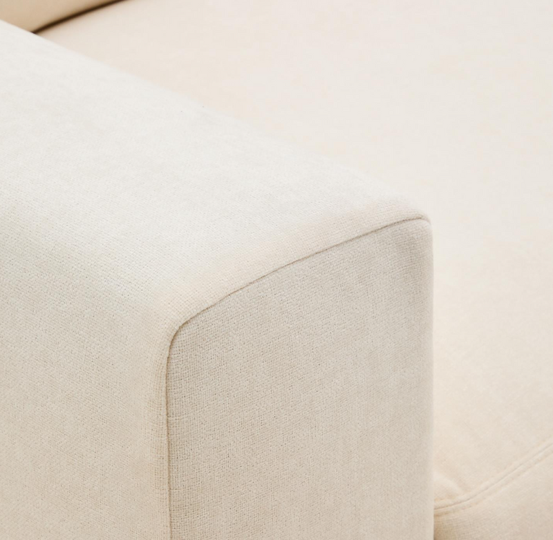 ALEA Ekru šenil trosjed modularni trosjed s presvlakom, 220 cm