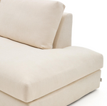 ALEA Ekru šenil modularni kauč za 5 sjedala s presvlakom