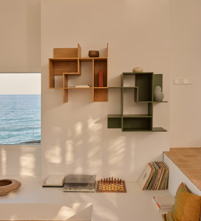 INA modularni regal u zeleno lakiranom MDF-u