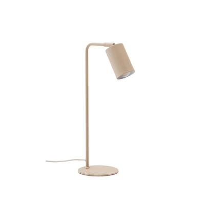 MANIE Metal desk lamp with beige textured finish