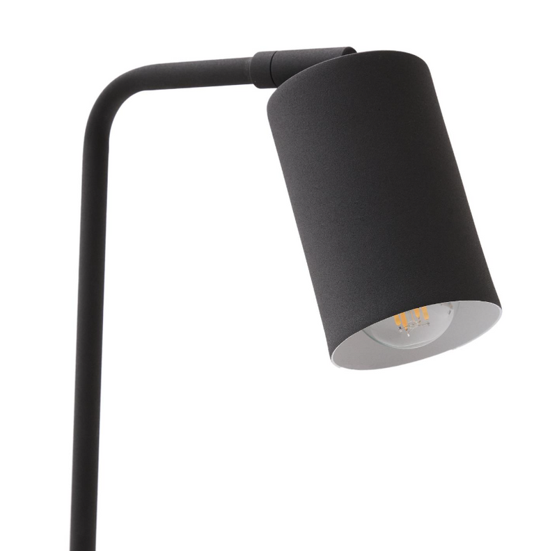 MANIE Metal desk lamp in metal with black cast-iron-effect finish