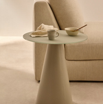 WILSHIRE stolić od kaljenog stakla i metala, Ø 50 cm