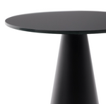 WILSHIRE stolić od kaljenog stakla i metala, Ø 35 cm