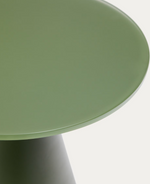 WILSHIRE stolić od kaljenog stakla i metala, Ø 30 cm