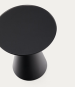 WILSHIRE stolić od kaljenog stakla i metala, Ø 30 cm