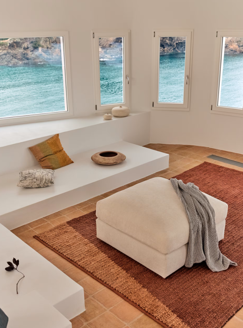 MANDI Terracotta tepih od jute 200 x 300 cm