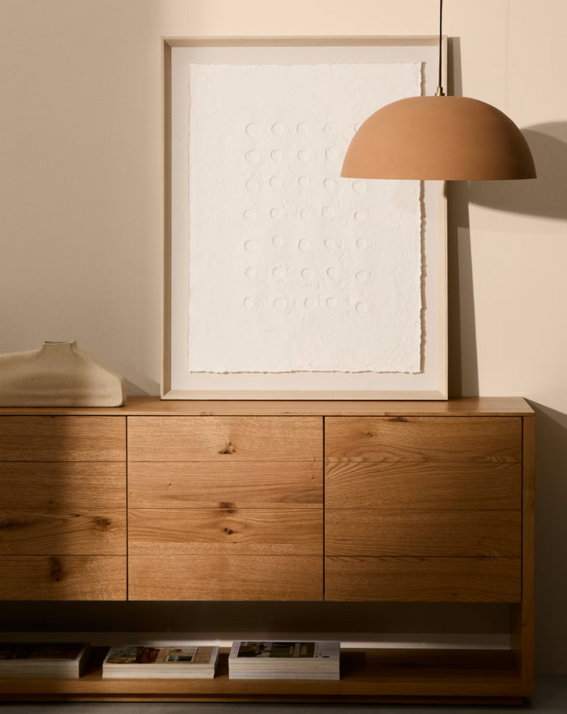 OLVIN Abstract picture on white recycled paper with hand-crafted reliefs