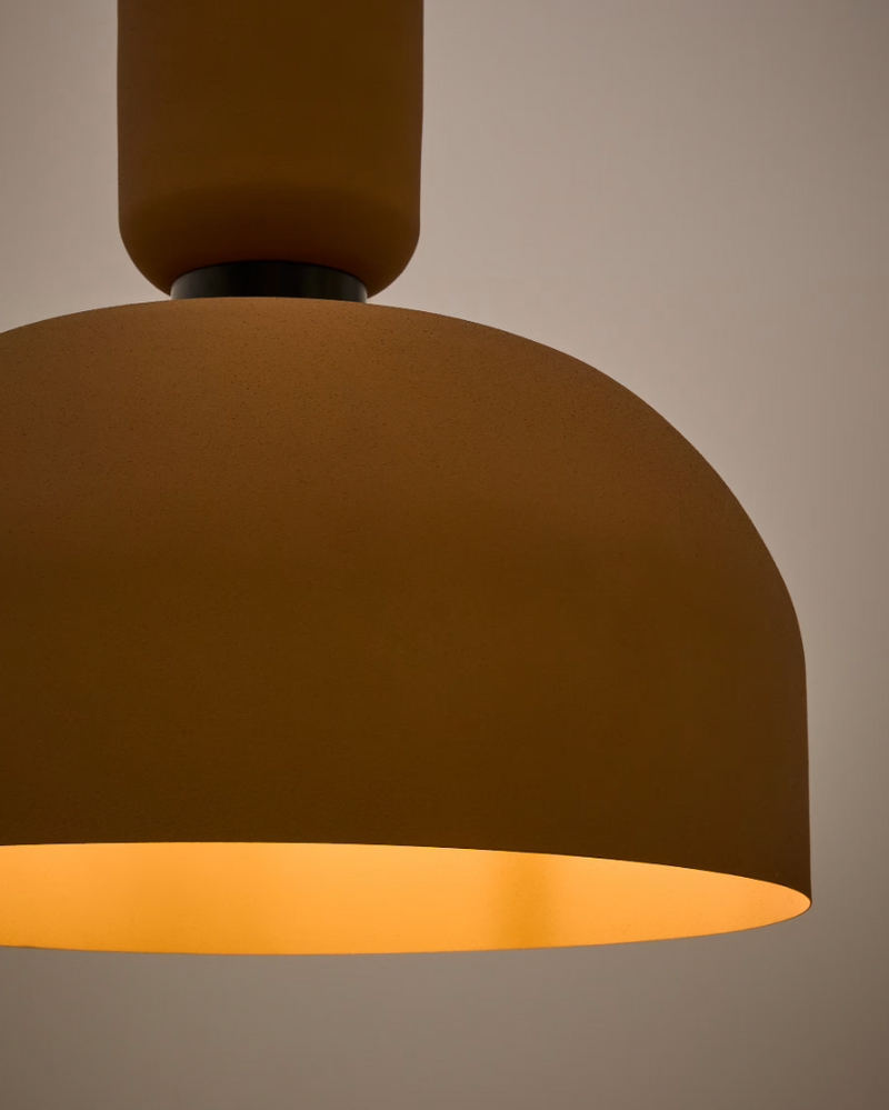 NIBLA Stropna svjetiljka od metala s efektom terakote