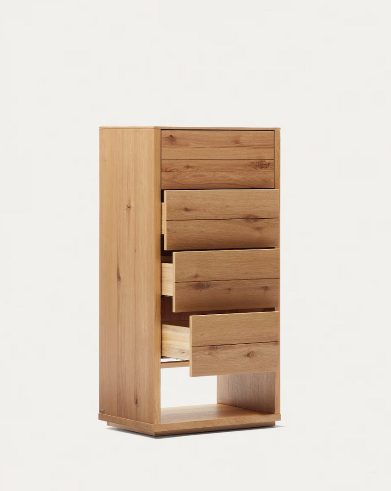 ALGUEMA Komoda s 4 ladice od hrastovog furnira 