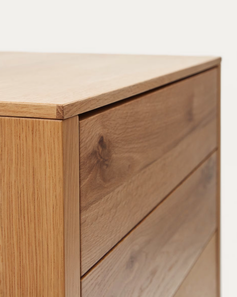 ALGUEMA Komoda s 4 ladice od hrastovog furnira 