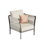 TREBLE Armchair in aluminium