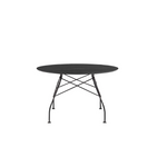 SJAJNI crni okvir okruglog stola od mramora