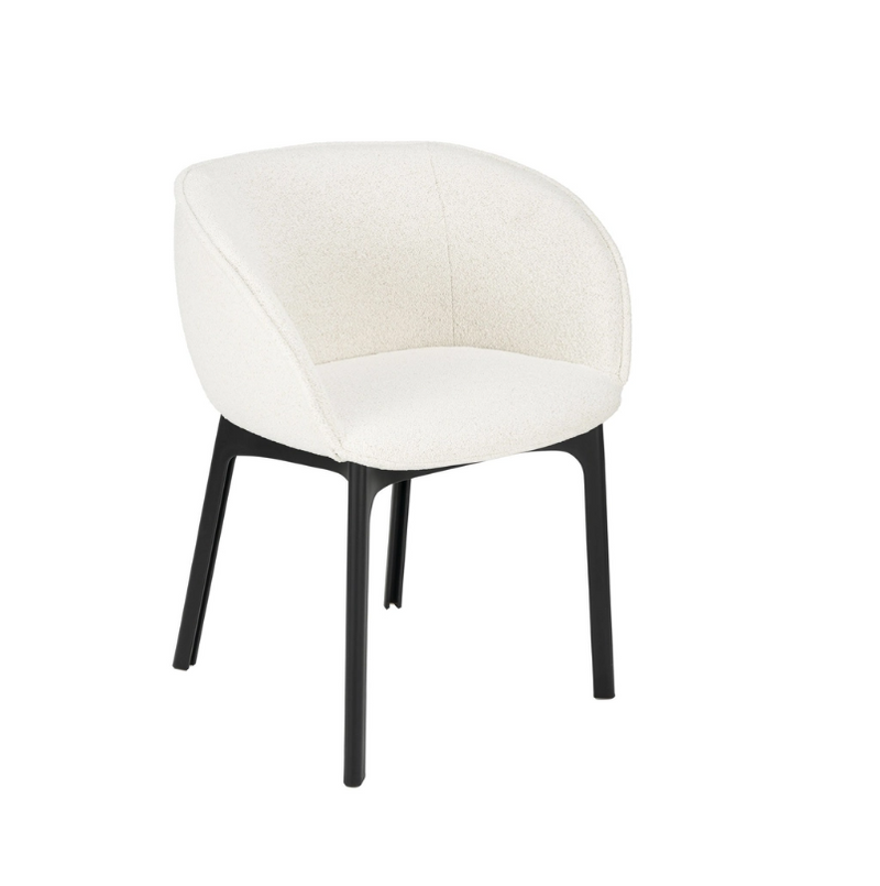 CHARLA Armchair in orsetto fabric