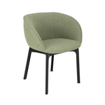 CHARLA Armchair in orsetto fabric