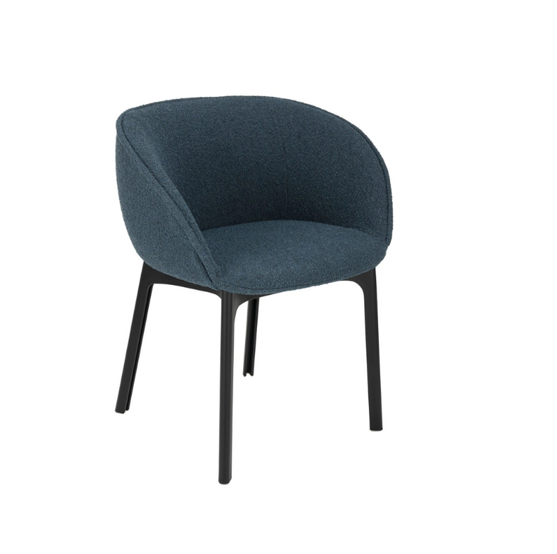 CHARLA Armchair in orsetto fabric