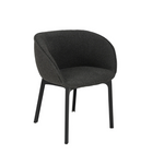 CHARLA Armchair in orsetto fabric