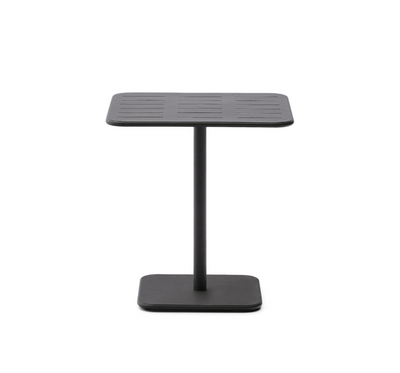 BRAI Outdoor table in dark grey galvanised steel 70 x 70cm