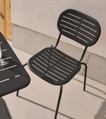 BRAI Vrtna stolica od tamno sivog pocinčanog čelika