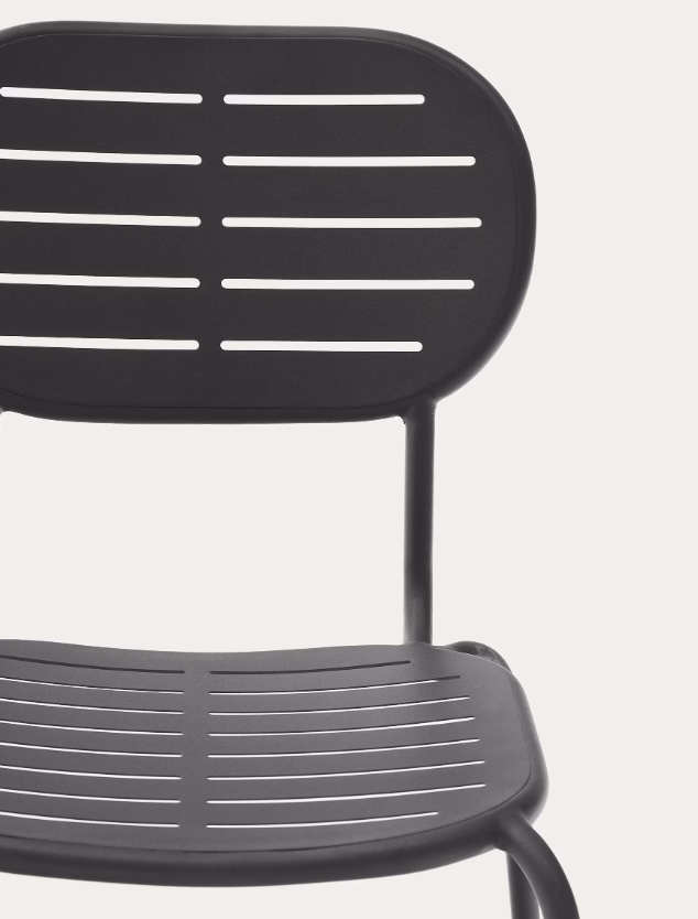 BRAI Vrtna stolica od tamno sivog pocinčanog čelika