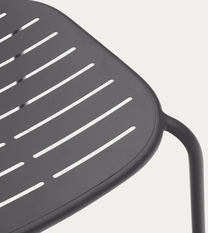 BRAI Vrtna stolica od tamno sivog pocinčanog čelika