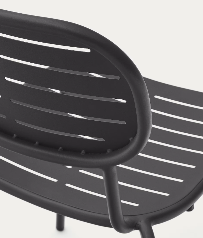 BRAI Vrtna stolica od tamno sivog pocinčanog čelika