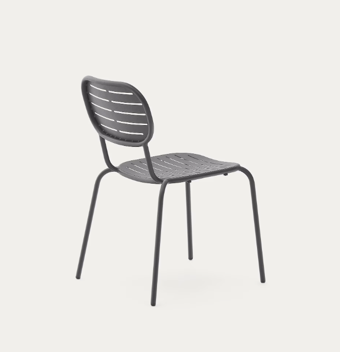 BRAI Vrtna stolica od tamno sivog pocinčanog čelika