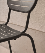 BRAI Vrtna stolica od tamno sivog pocinčanog čelika