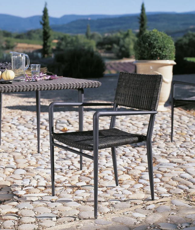 EXPERIENCE stackable small armchair in WaProLace