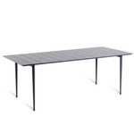 EXPERIENCE rectangular table in aluminium
