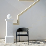 EXPERIENCE small armchair in aluminium and WaProLace® antique brown