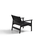 JAN Fotelja izrađena od crnih recikliranih kožnih vlakana