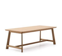 IDUN table made of veneer and solid oak wood