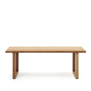 CANADELL Outdoor dining table, solid recycled teak table